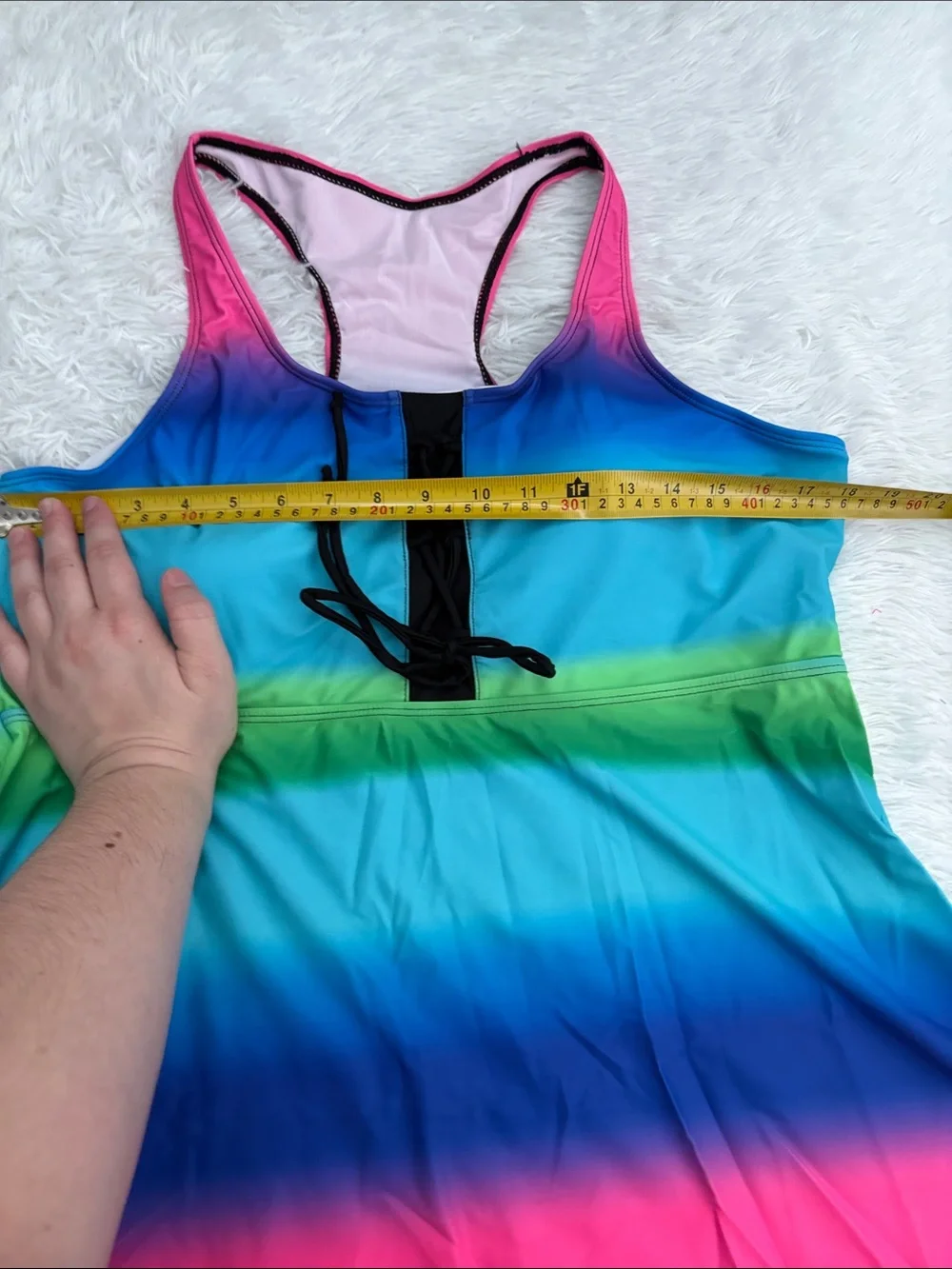 NEW American Trends Multi Color Tankini Swim Set Size 4XL